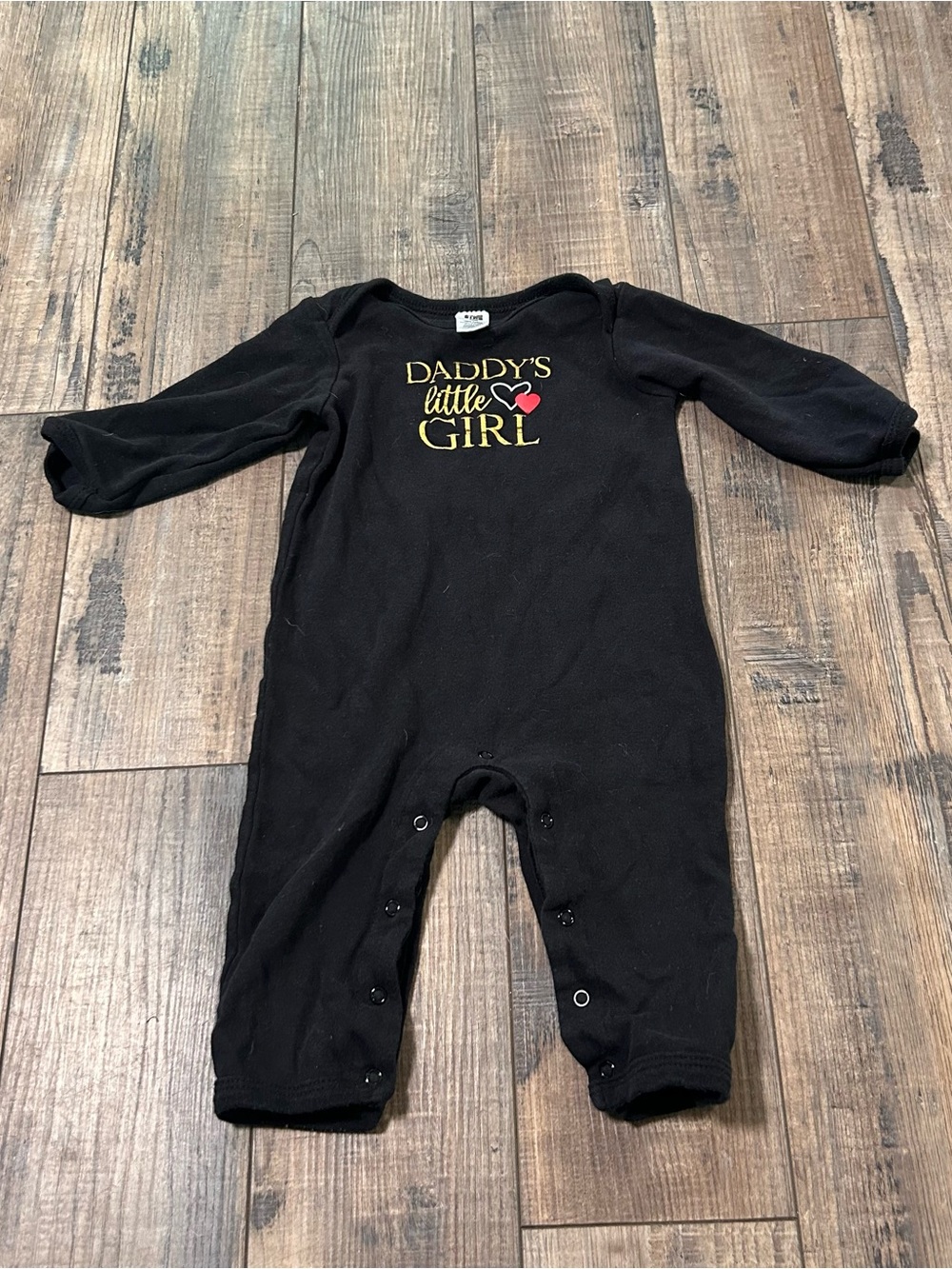 Hudson Baby 18‎ Months Baby Girl Black Bodysuit One Piece Romper Outfit Cotton